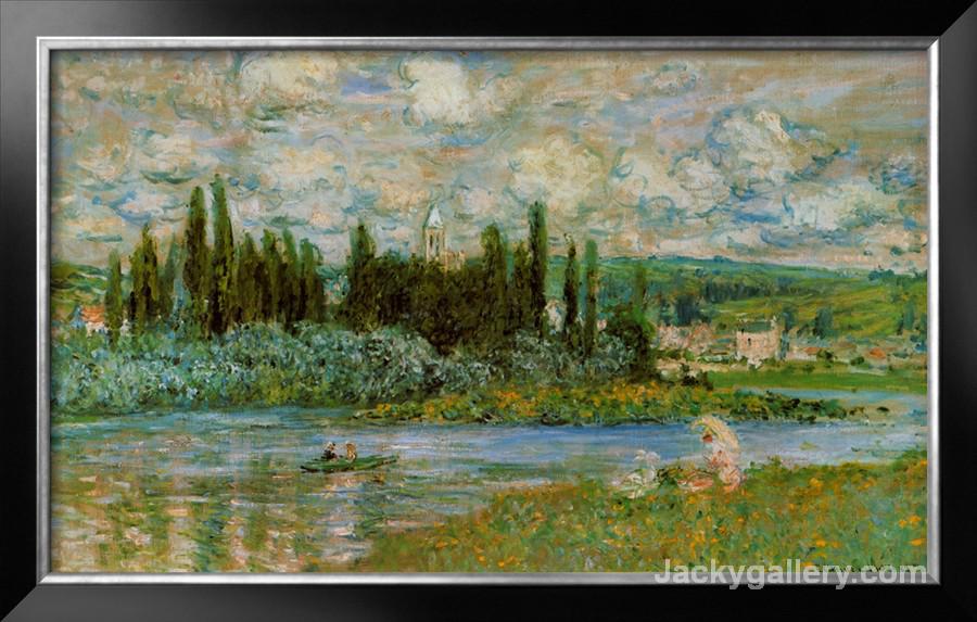 The Seine River by Claude Monet paintings reproduction